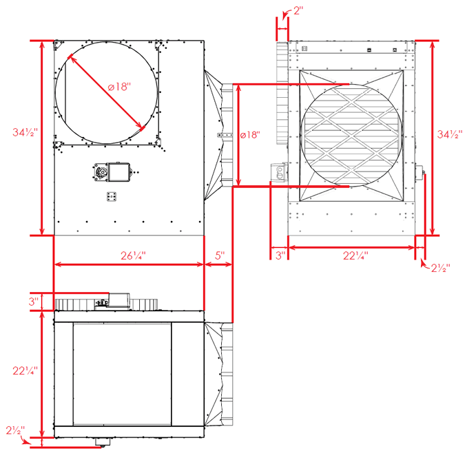 AirScape Residential Economizer Dimensions