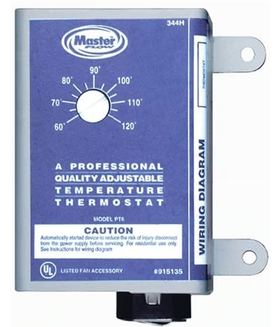 Fantech PT6 thermostat