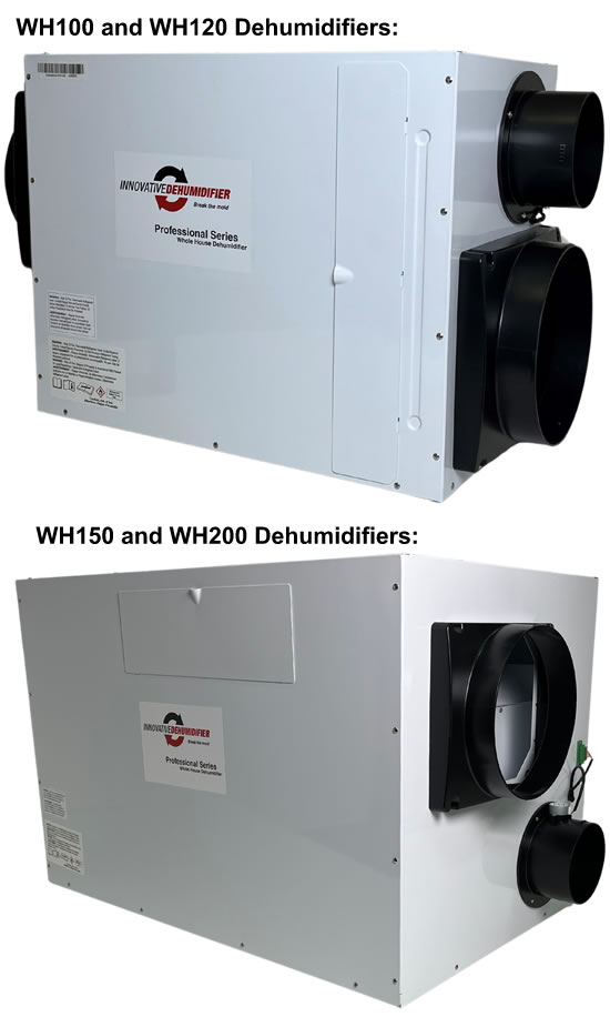 Innovative WH100, WH120, WH150, WH150 Dehumidifiers