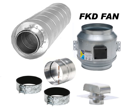 Hvacquick Fantech Component Kitchen Ventilation Kits