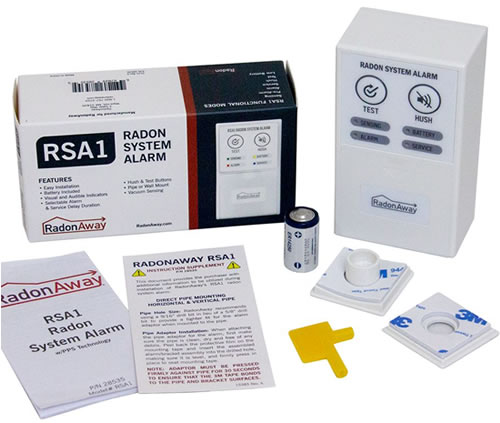 radonaway rsa1 radon system monitor
