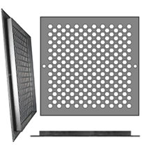 AirScape Custom Flanged Grilles - HEX Honeycomb Pattern