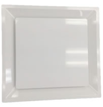 HaVACo 2X2 Plastic Plaque Supply Lay-In Grilles - 12 Inch Boot