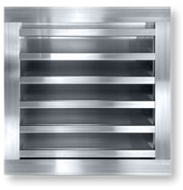 Dayus DALD4-FF 4 Inch Drainable Louver with Flange Frame