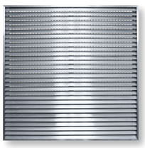 DALTL-45-CF 1 Inch Louvers with Channel Frame and 45 Degree Blades