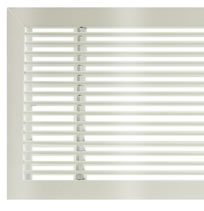AG10 B Bar Linear Grilles In White Gloss