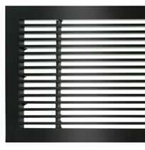 AG10 B Bar Linear Grilles In Black Gloss - With Screws
