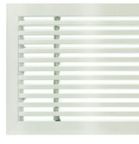 AG20 B Bar Linear Grilles In White Gloss
