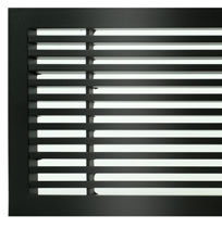 AG20 B Bar Linear Grilles In Black Gloss