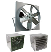 Canarm Leader XB Series Belt Drive Wall Fans With Cabinet Back Guard And Shutter