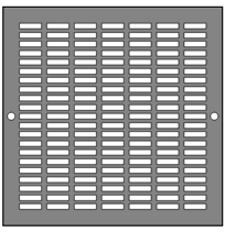 AirScape Custom Flat Perforated Grilles - 1 x 1/4 Inch Rectangle Pattern